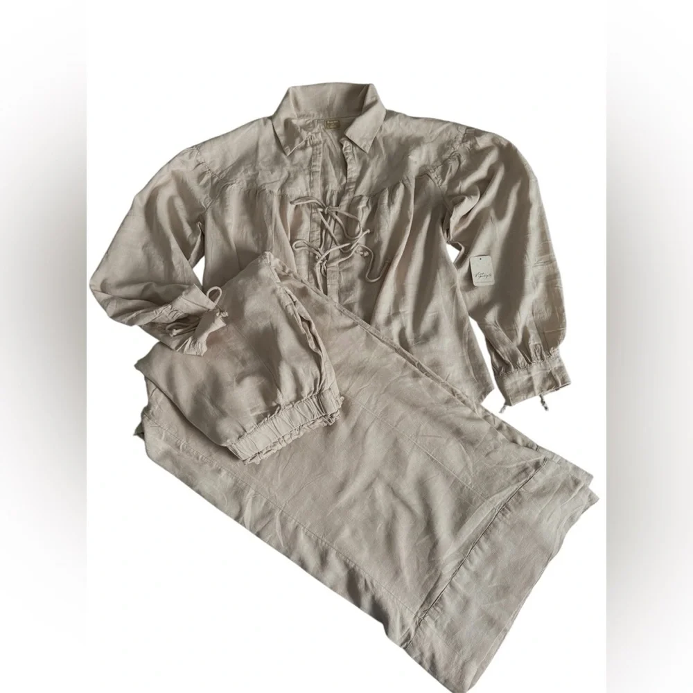 Free People Cream Pants & Jumpsuit Set - Picture 5 of 11